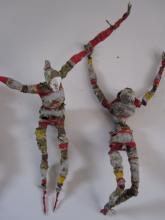Dancers  wire-paper-glue-paint-thread  2011